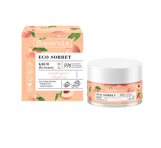 Bielenda Eco Sorbet peach Moisturising Nourishing Face Cream 50ml