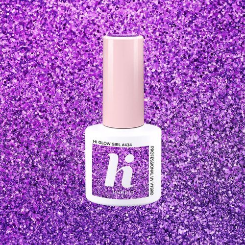 Hi Hybrid - GLOW - Lakier hybrydowy do paznokci GLOW GIRL #434 5ml 5902751423914