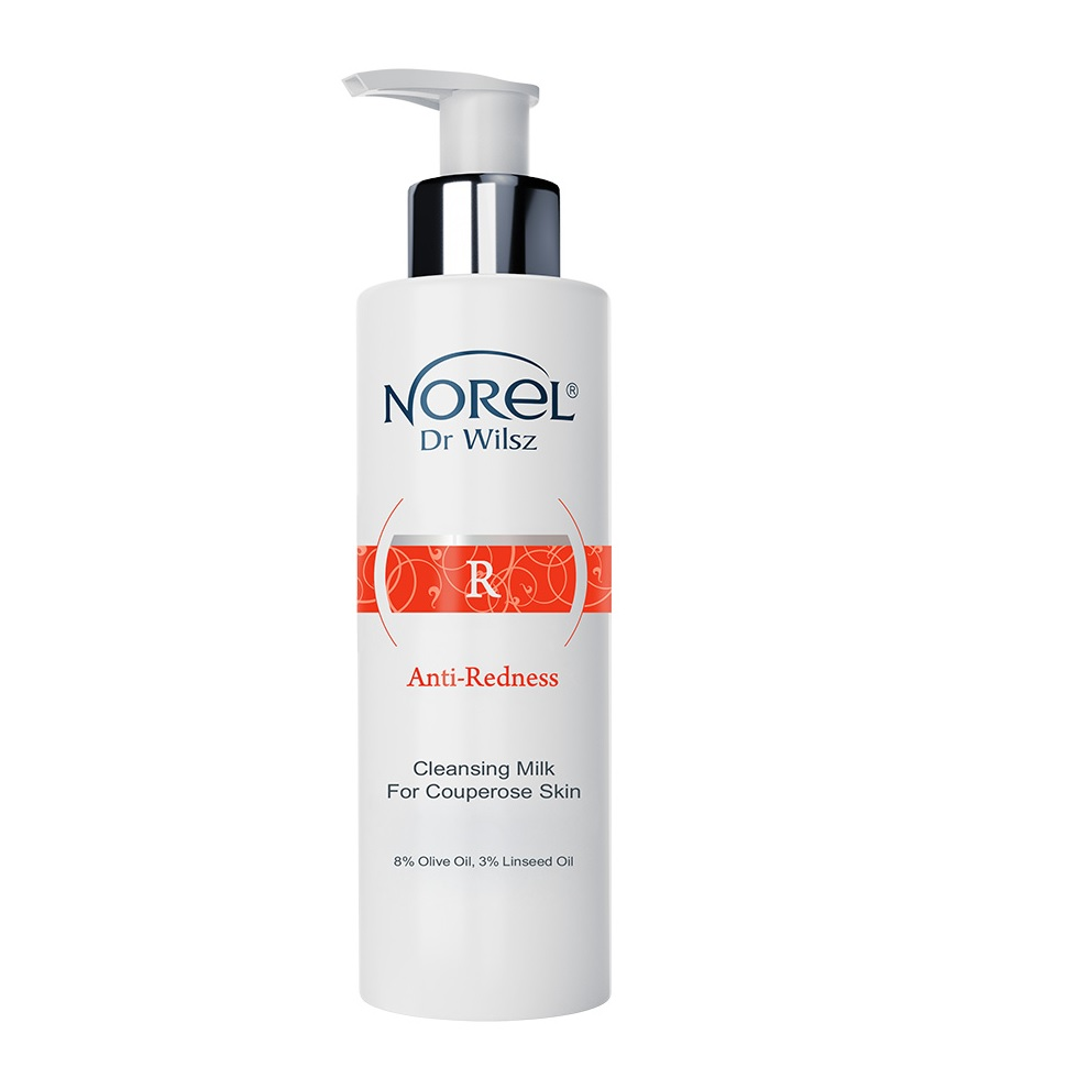 Norel Anti Redness Cleansing Milk do skóry naczynkowej 200ml