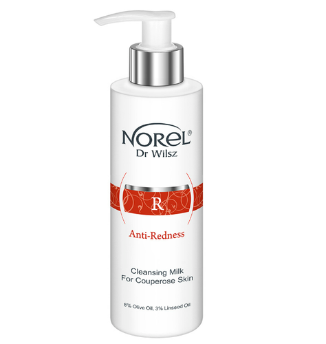 Norel Anti Redness Cleansing Milk do skóry naczynkowej 200ml