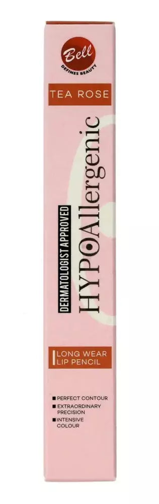 Bell - Hypoallergenic - Długotrwała konturówka do ust w sztyfcie / Konturówka do ust 02 Tea Rose 1szt 5902082517689