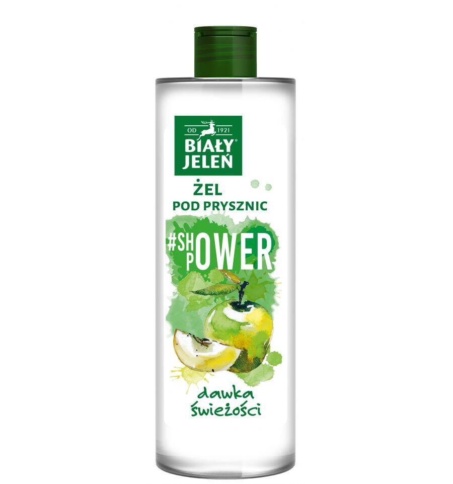 Biały Jeleń - Shower Power - Shower gel APPLE 400ml 5900133023455