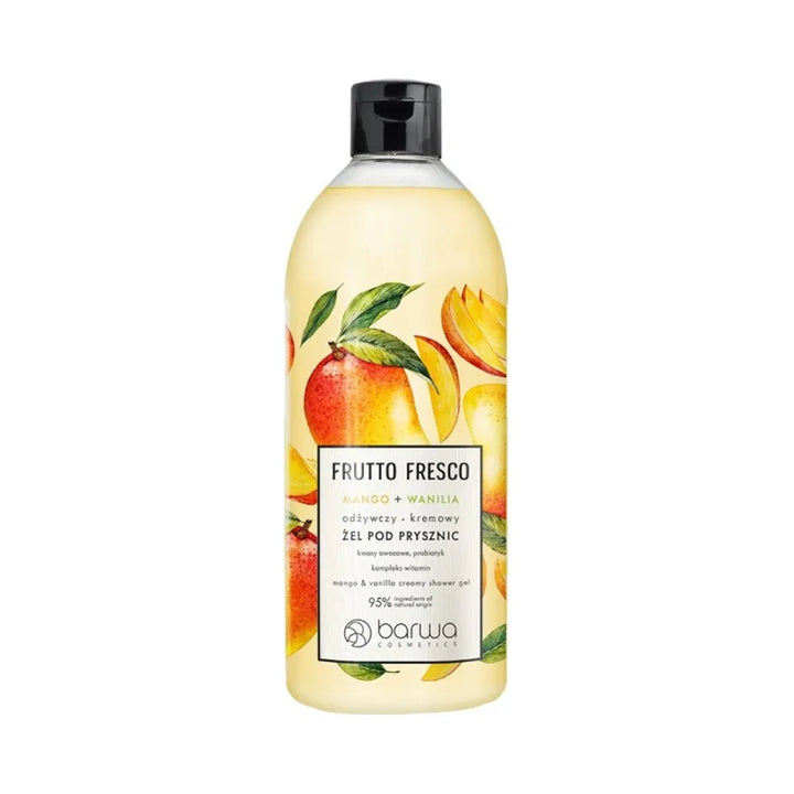 Barwa - Frutto Fresco - Odżywczy kremowy żel pod prysznic MANGO WANILIA 480 ml 5902305005146