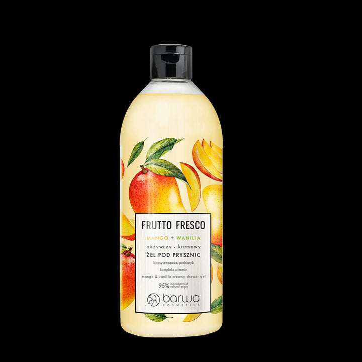 Barwa - Frutto Fresco - Odżywczy kremowy żel pod prysznic MANGO WANILIA 480 ml 5902305005146
