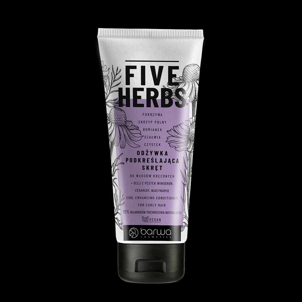 Barwa Five Herbs Conditioner Highlighting Curly Hair 180ml