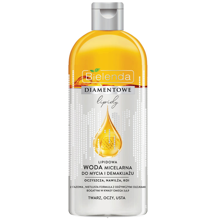 Bielenda Diamond Lipids Woda micelarna z Omega 3 6 9 425ml
