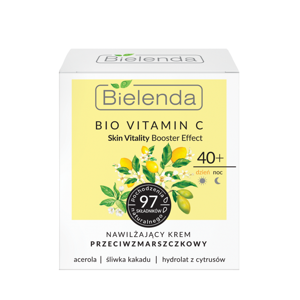 Bielenda - BIO VITAMIN C - NAWILŻAJĄCY krem przeciwzmarszczkowy DZIEŃ/NOC 40+ 5902169045395