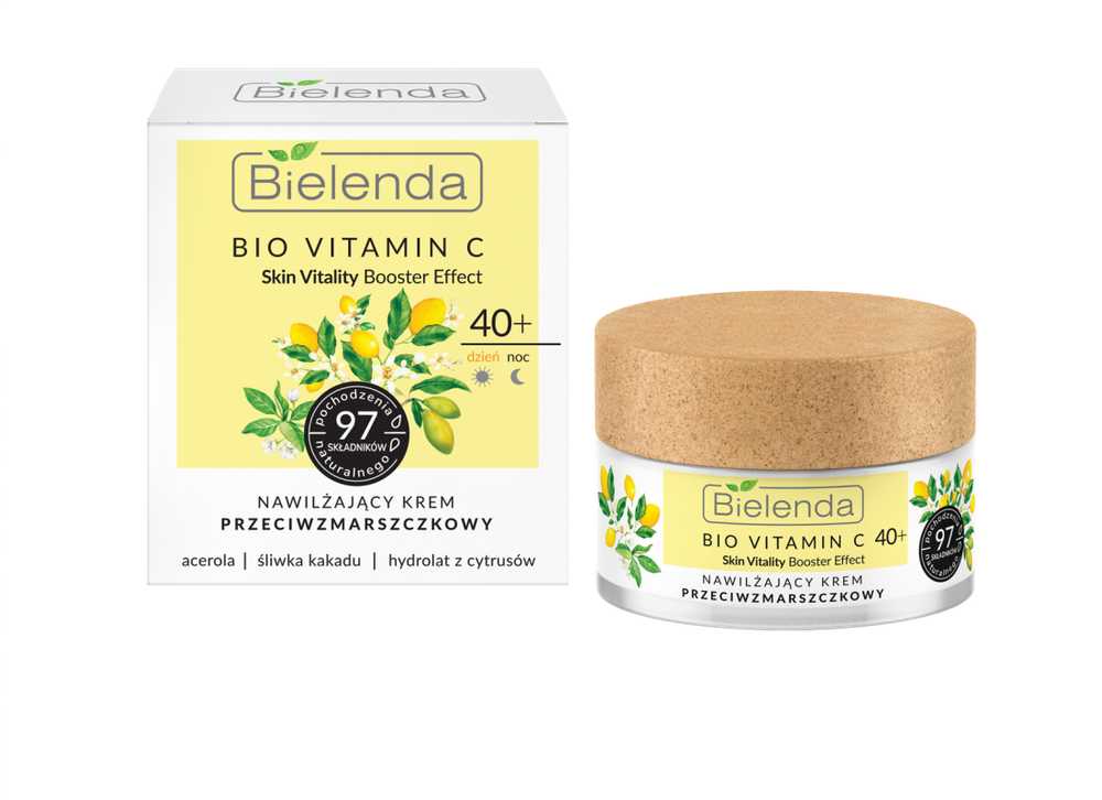 Bielenda - BIO VITAMIN C - NAWILŻAJĄCY krem przeciwzmarszczkowy DZIEŃ/NOC 40+ 5902169045395
