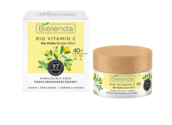 Bielenda - BIO VITAMIN C - NAWILŻAJĄCY krem przeciwzmarszczkowy DZIEŃ/NOC 40+ 5902169045395