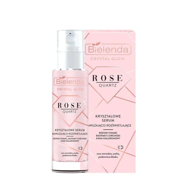 Bielenda Crystal Glow Rose Quartz Serum for Dry and Normal Skin 30ml