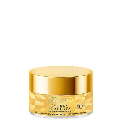 Bielenda Golden Placenta Collagen Reconstructor Moisturising Smoothing Anti Wrinkle Cream 40+ Day/Night 50ml