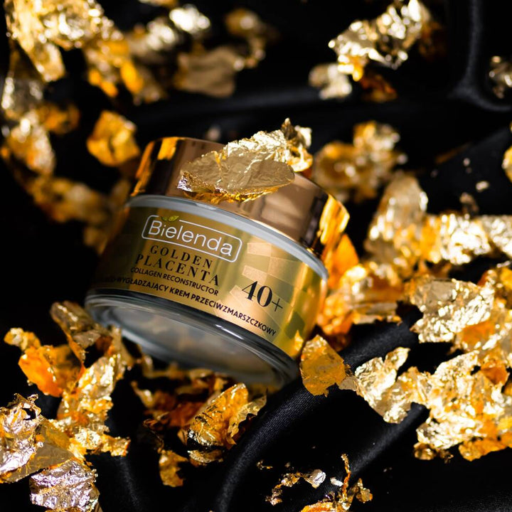 Bielenda Golden Placenta Collagen Reconstructor Moisturising Smoothing Anti Wrinkle Cream 40+ Day/Night 50ml