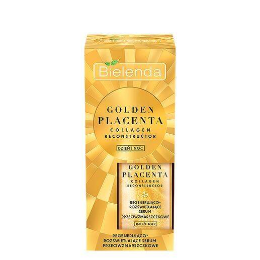 Bielenda Golden Placenta Collagen Reconstructor Regenerating Illuminating Anti-Wrinkle Serum DAY/NIGHT 30ml