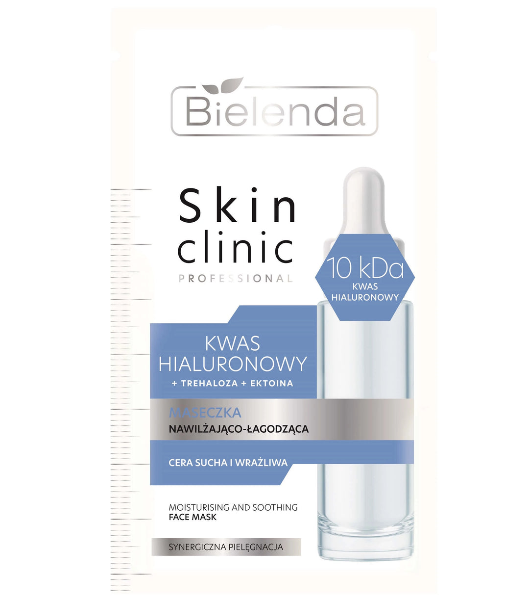 Bielenda Skin Clinic Professional Hyaluronic Acid Moisturising and Soothing Mask for Dry and Sensitive Skin 8g