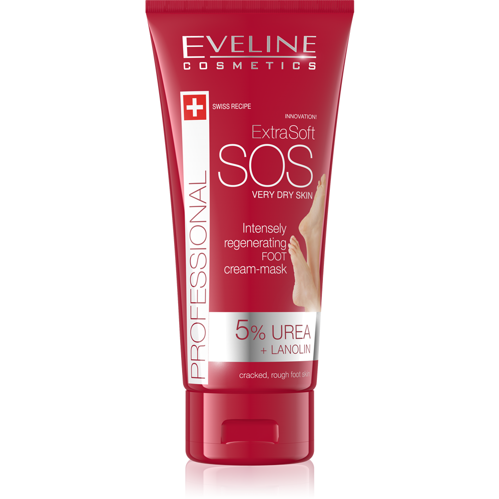 Eveline Extra Soft SOS 5% Urea Intensively Regenerating Cream Foot Mask 100ml