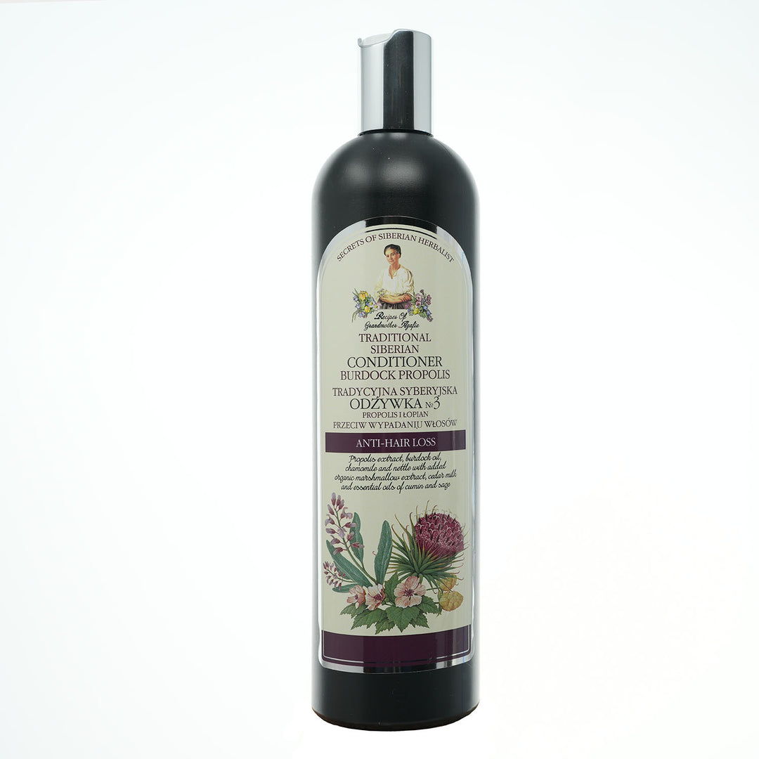 Granny Agafia's Recipes - Traditional Siberian hair CONDITIONER NO 3 BURDOCK PROPOLIS preventing hair loss 550ml 4744183013483