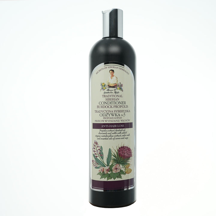 Granny Agafia's Recipes - Traditional Siberian hair CONDITIONER NO 3 BURDOCK PROPOLIS preventing hair loss 550ml 4744183013483