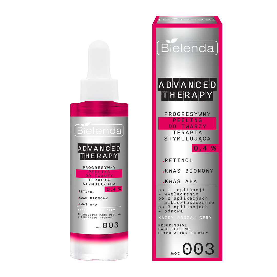 Bielenda Advanced Therapy Progressive Stimulating Facial Scrub 003 with 0.4 Retinol AHA & Bionic Acid 30ml