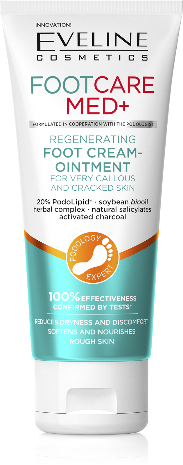 Eveline Med+ Foot Care Regenerating Cream Ointment for Very Dry Callous and Cracked Skin 100ml