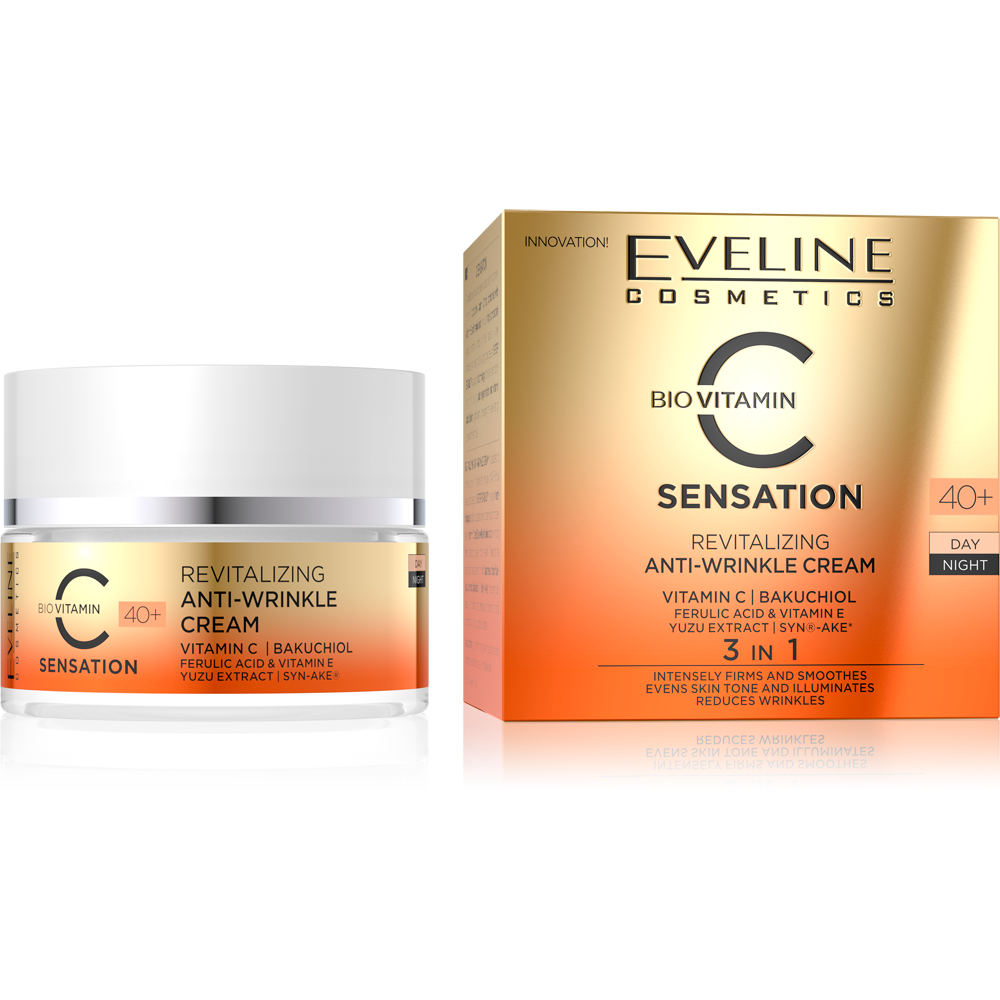 Eveline Vitamin C Sensation Revitalizing Anti-wrinkle Day and Night Cream 40+ 50ml