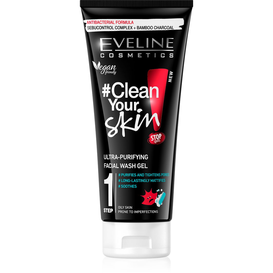 Eveline Clean Your Skin Pure Control Deep Cleansing Face Wash Gel 200ml