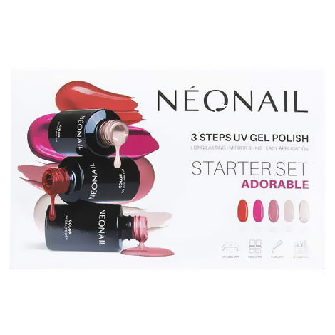 NeoNail 3 Steps UV Gel Nail Polish Uroczy zestaw startowy