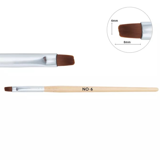 Neonail Wooden Gel Brush No. 6