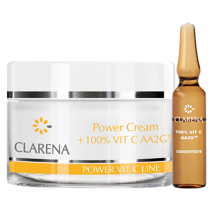 Clarena Power Pure Vit C Cream 50ml + 1.5 ml of 100% Vitamin C
