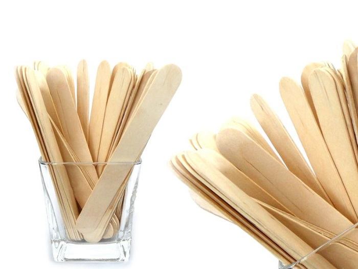 Large Wooden Spatulas for Waxing 100 pcs