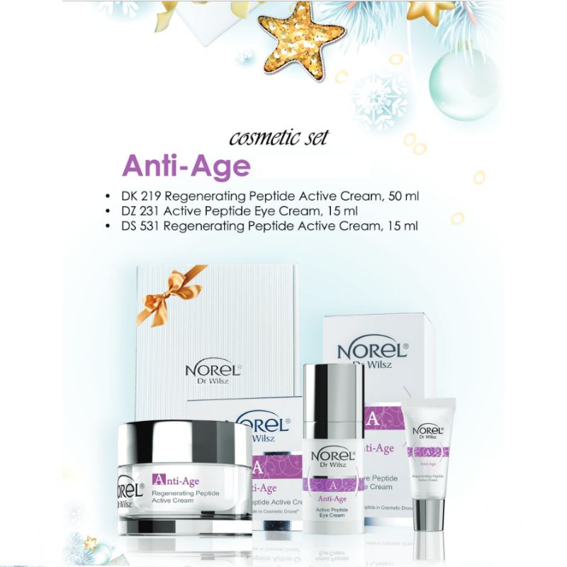 Norel Anti Age Line Regenerating Peptide Cream 50ml/ 15ml + Active Peptide Eye Cream 15ml Set