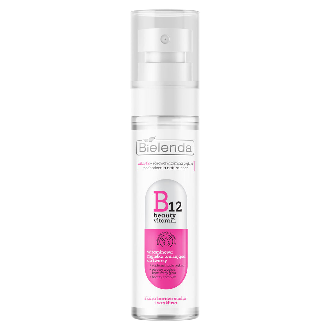 Bielenda B12 Beauty Vitamin Toning Face Mist For Dry Sensitive Skin 75ml