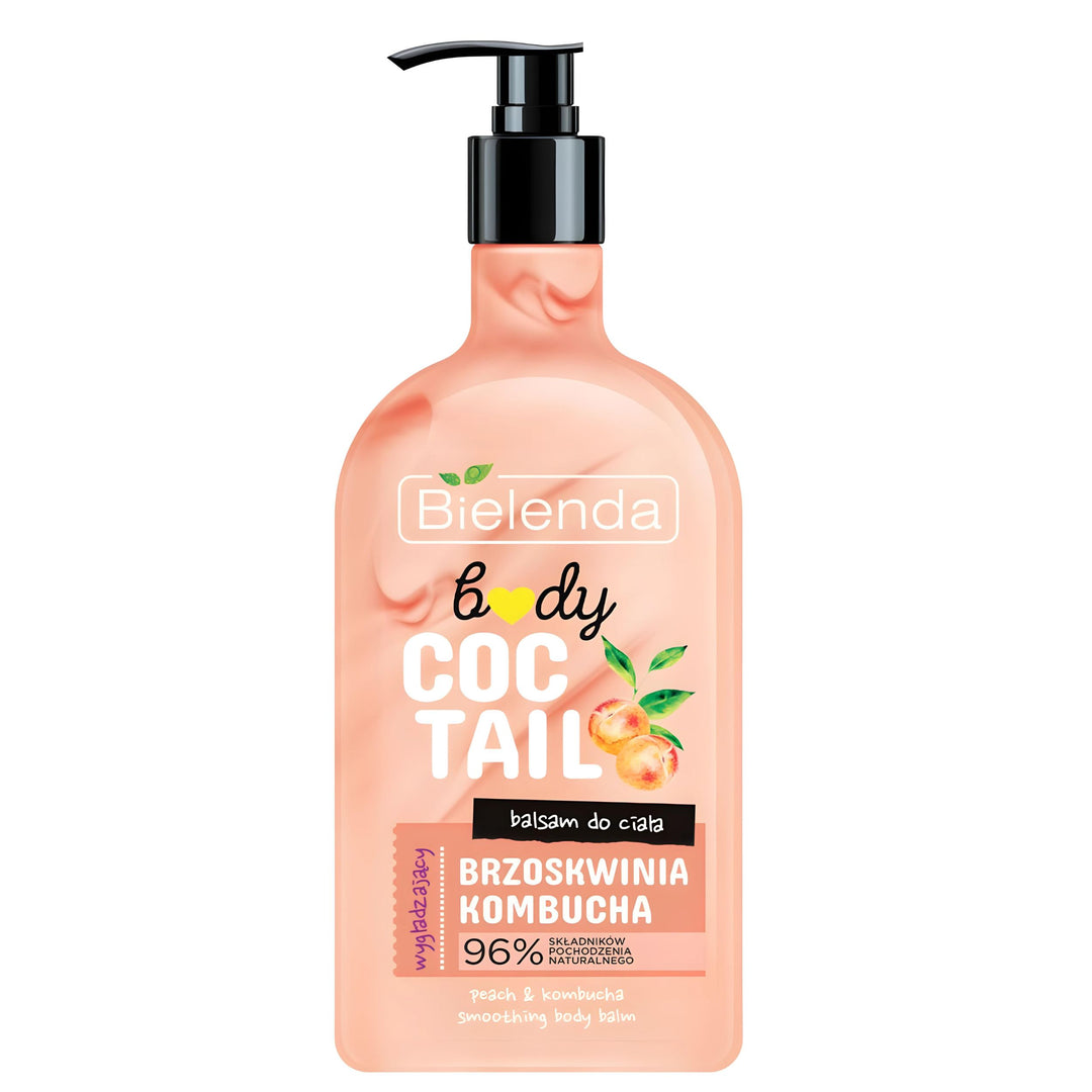 Bielenda Body Coctail Smoothing Body Lotion Peach + Kombucha 95% Natural Ingredients 400ml