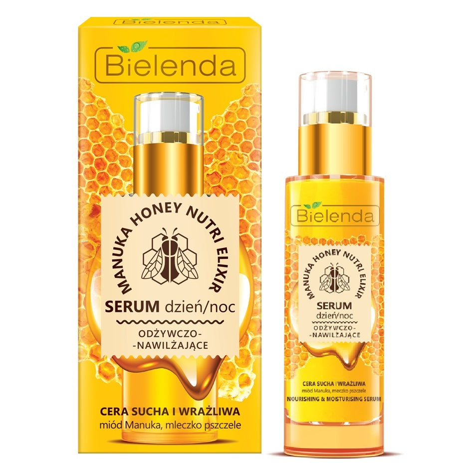 Bielenda Manuka Honey Nutri Elixir Nourishing and Moisturising Face Serum Dry and Sensitive skin 30g