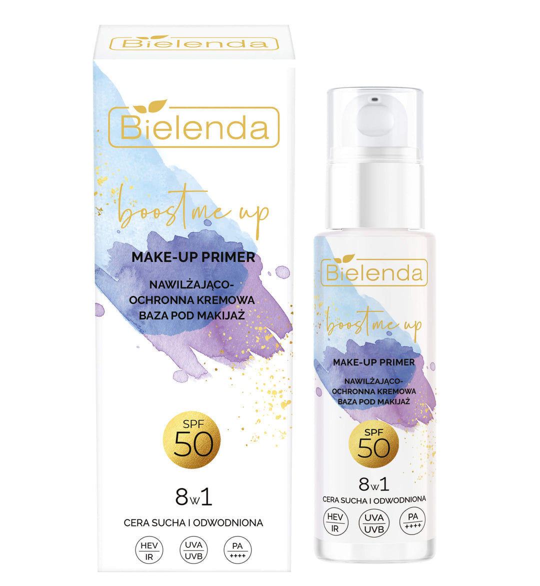 Bielenda Boost Me Up Make-up Primer 8in1 Moisturizing Protective Cream Base 30ml