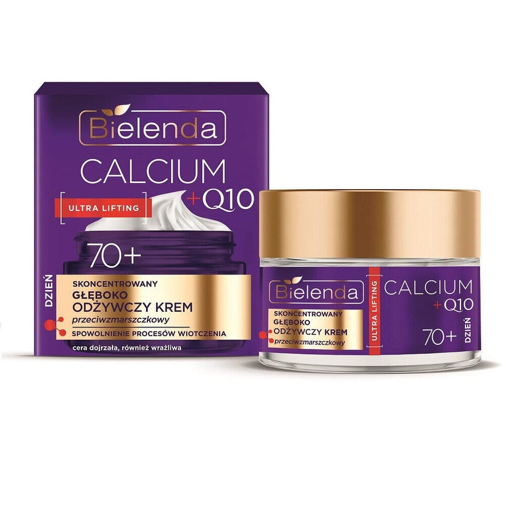 Bielenda Calcium + Q10 Deeply Nourishing Anti-Wrinkle Day Cream 70+ 50ml