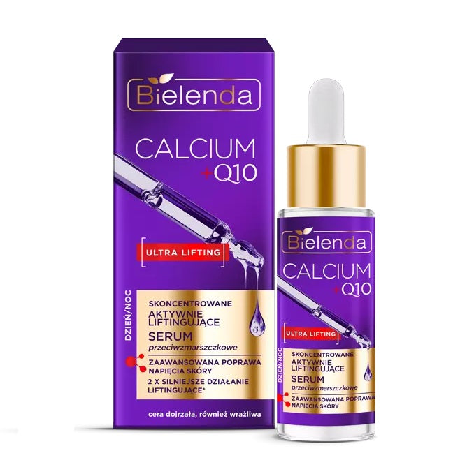 Bielenda Calcium + Q10 Concentrated Active Lifting Anti-Wrinkle Day/Night Serum 30ml