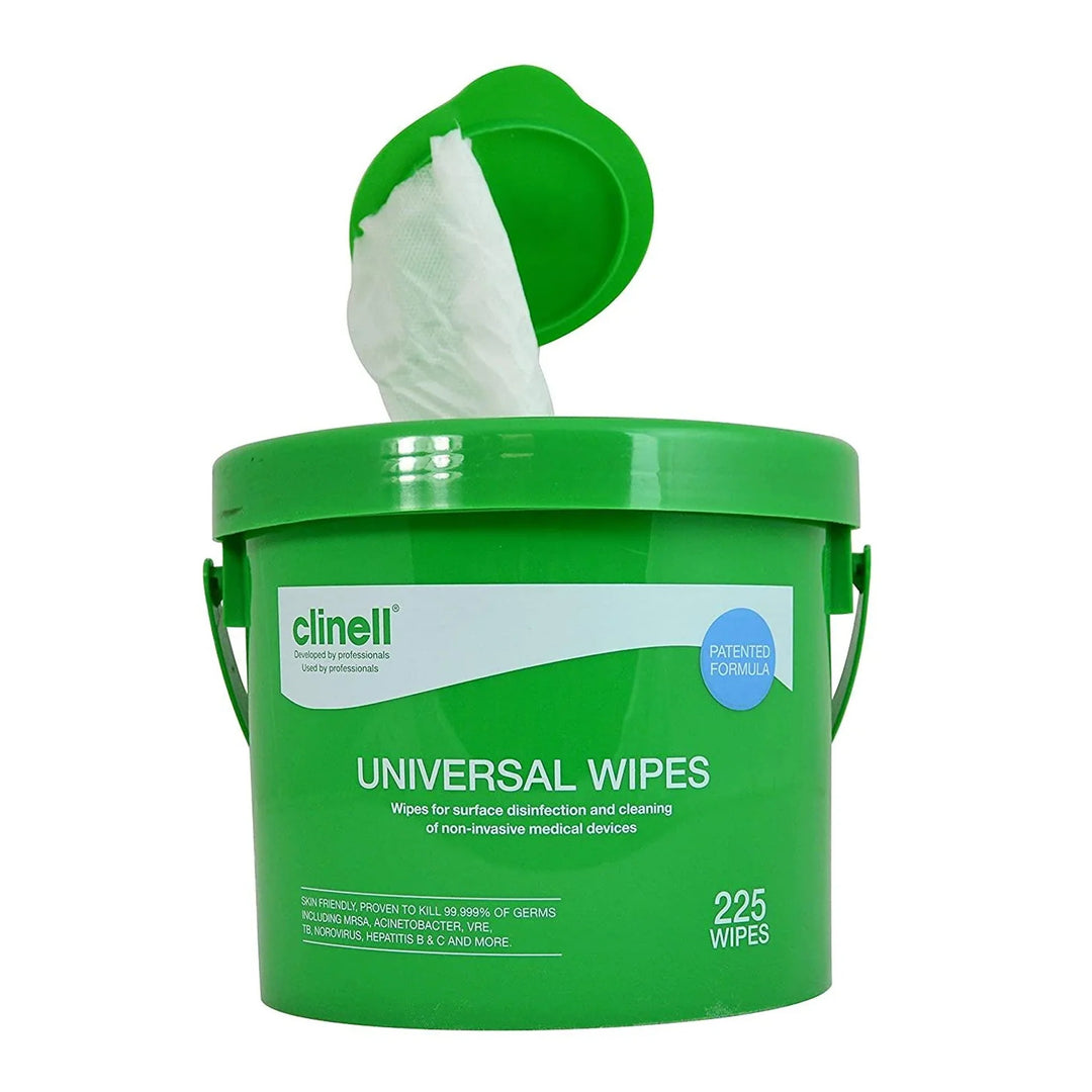 Clinell Universal Sanitising Anti Bacterial Wipes 225pcs