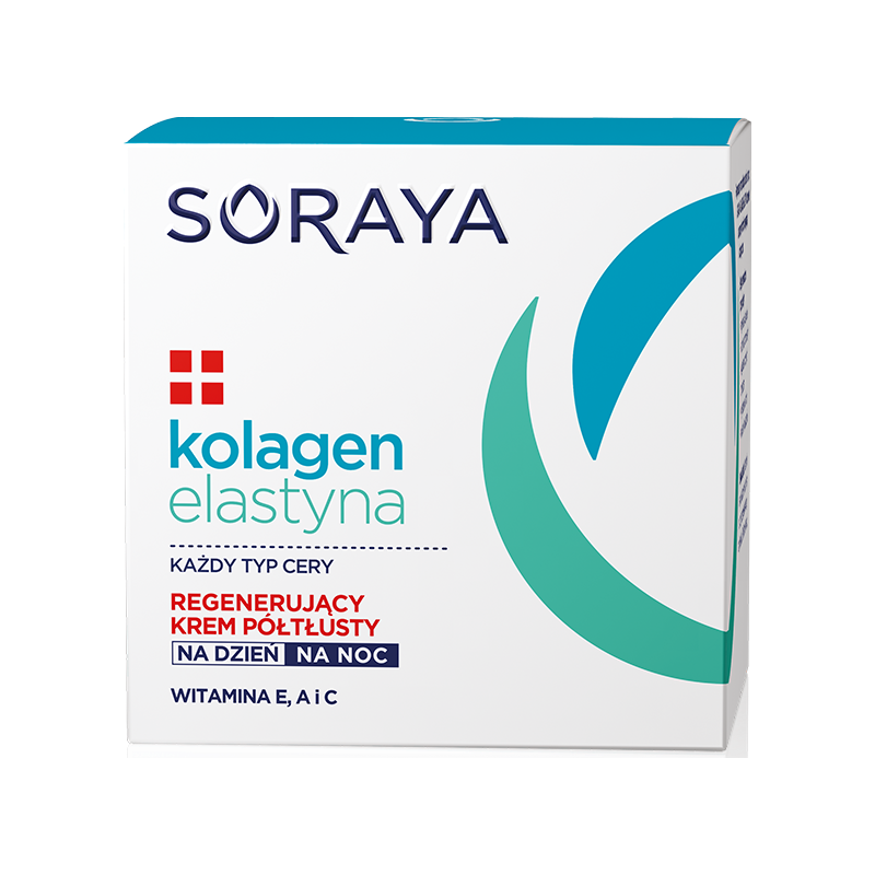 Soraya - Kolagen & Elastyna - Półtłusty Krem Regenerujący na Dzień i Noc 50ml 5901045053660