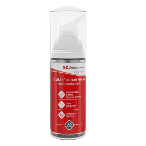 Cutan Foam Hand Sanitiser With Pump Kills 99.999% germs Skin Hypoallergenic 47ml