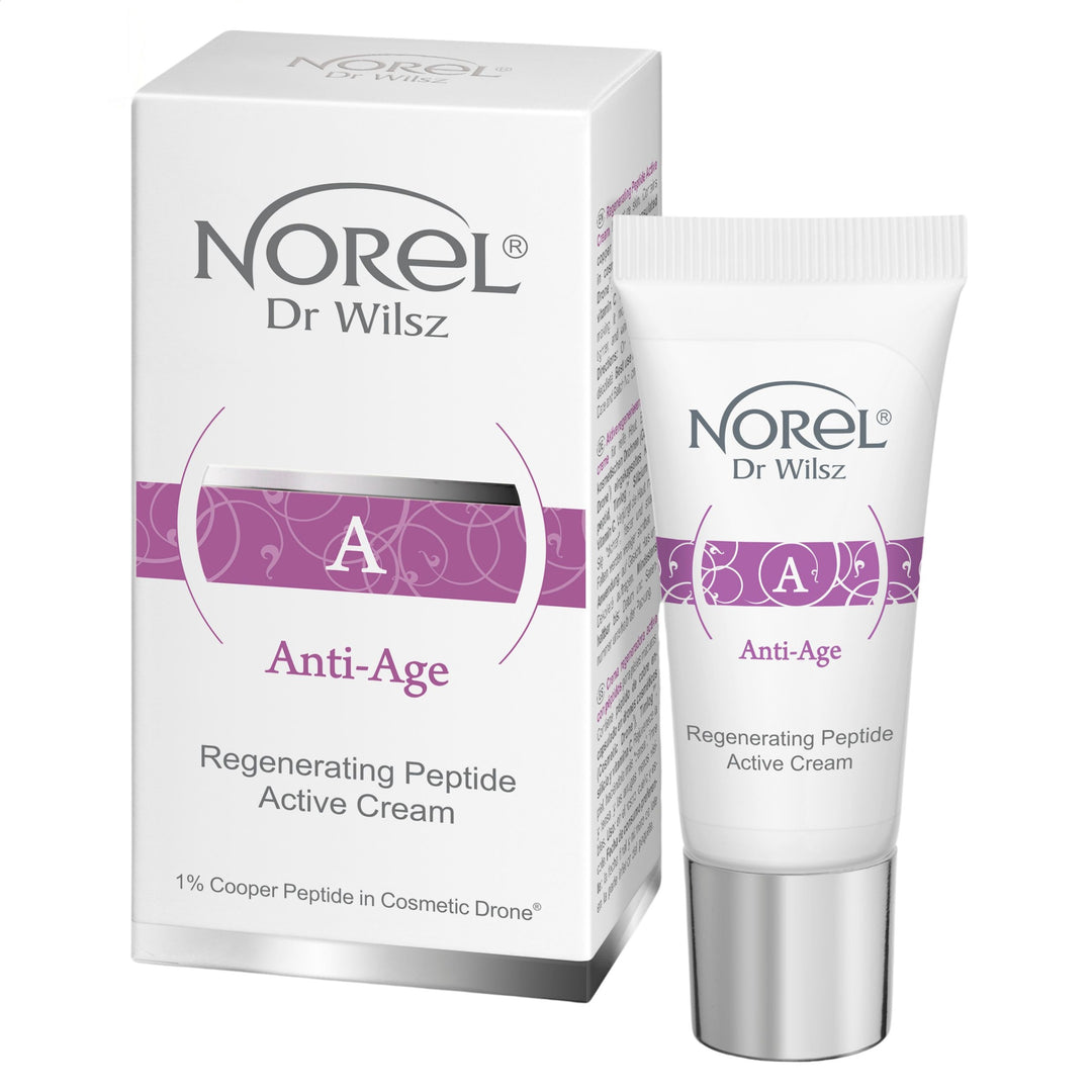 Norel Anti-Age Active Regenerating Peptide Cream with 1% Copper Peptide in Cosmetic Drone 15ml