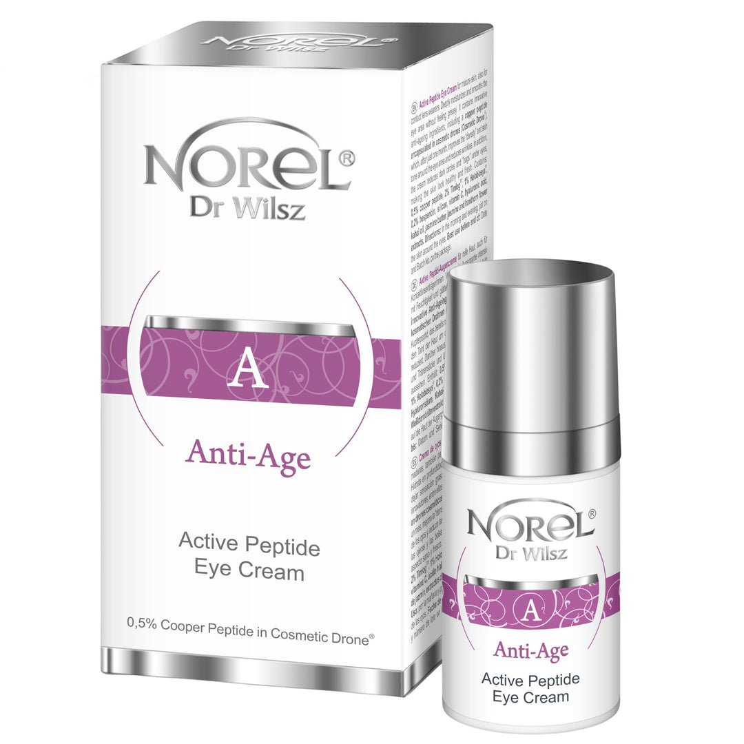 Norel Professional Anti Age Peptide Eye Cream with 0.5% Copper Peptide in Cosmetic Drone 15ml