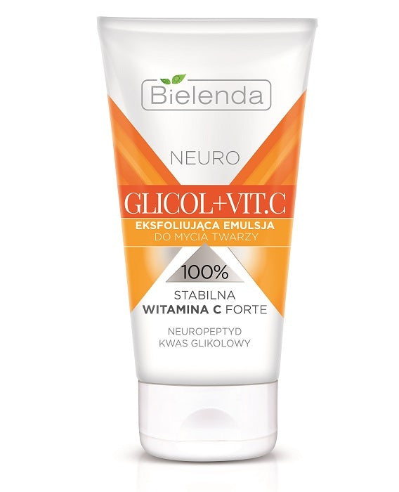 Bielenda Neuro Glicol and Vit C Exfoliating Cleansing Emulsion 150ml