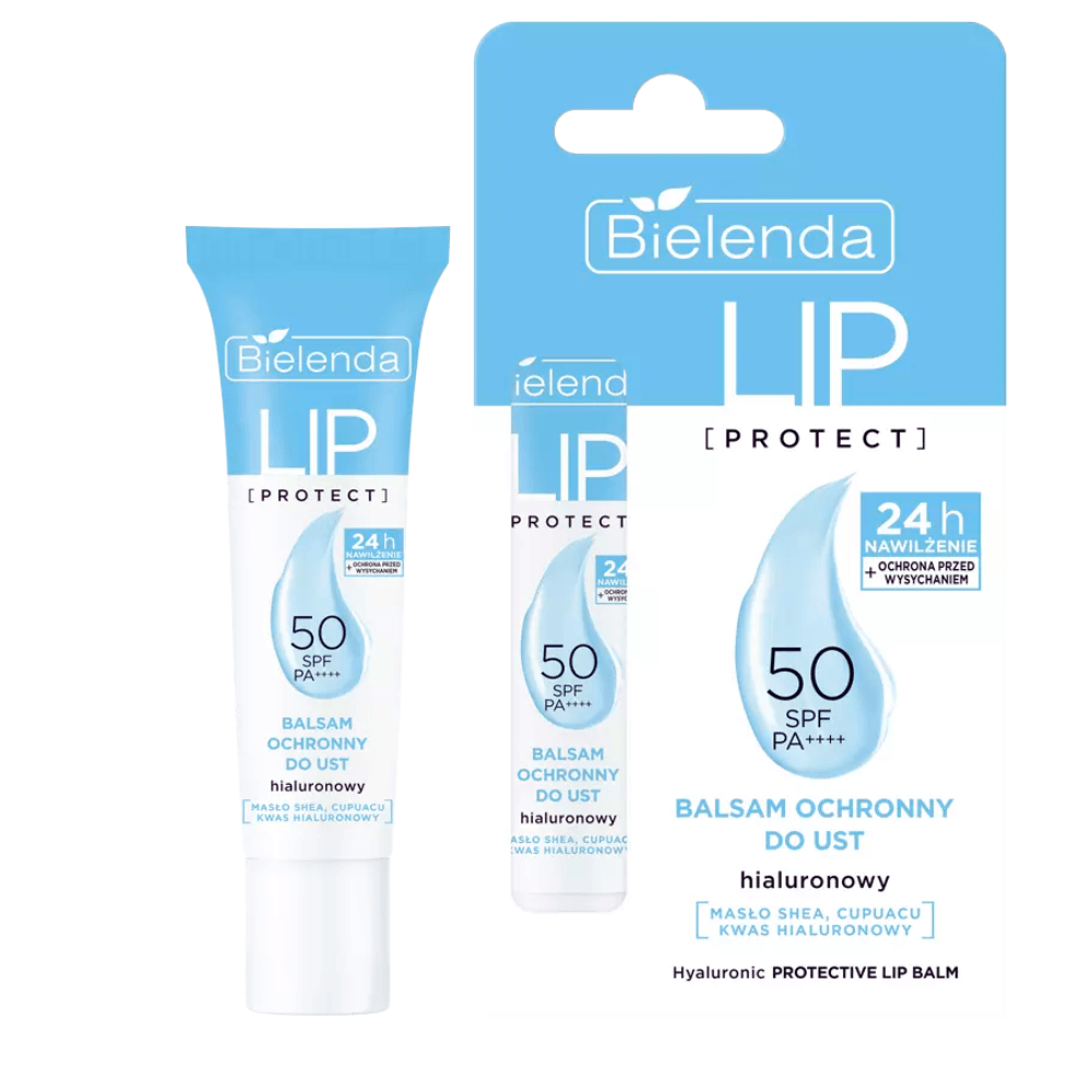Bielenda Lip Protect Ochronny Nawilżający Balsam do Ust SPF 50 Z Kwasem Hialuronowym 10g