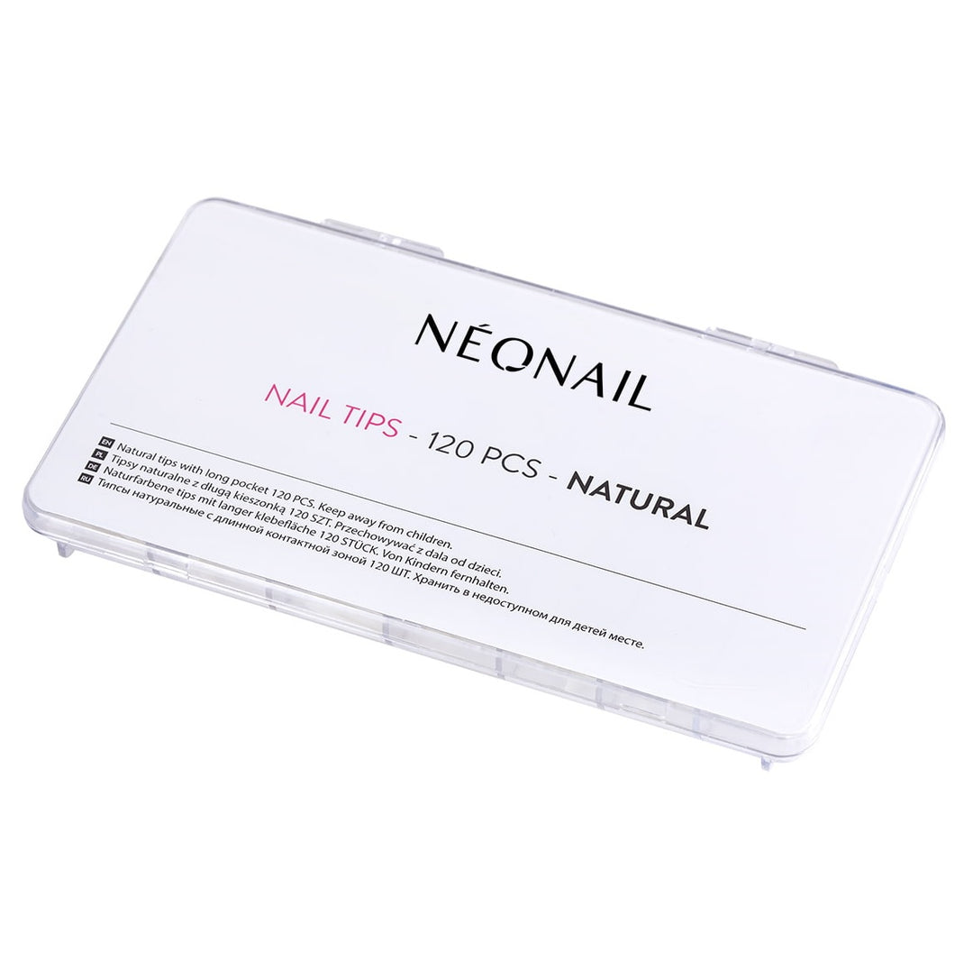 NeoNail Natural Tips for Gel and Acrylic Nails 120 pcs