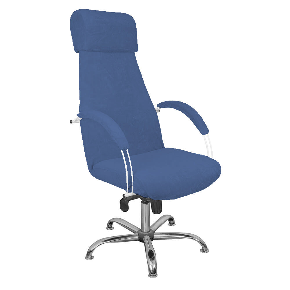 Terry Make-up and Pedicure Armchair Cover - Blue