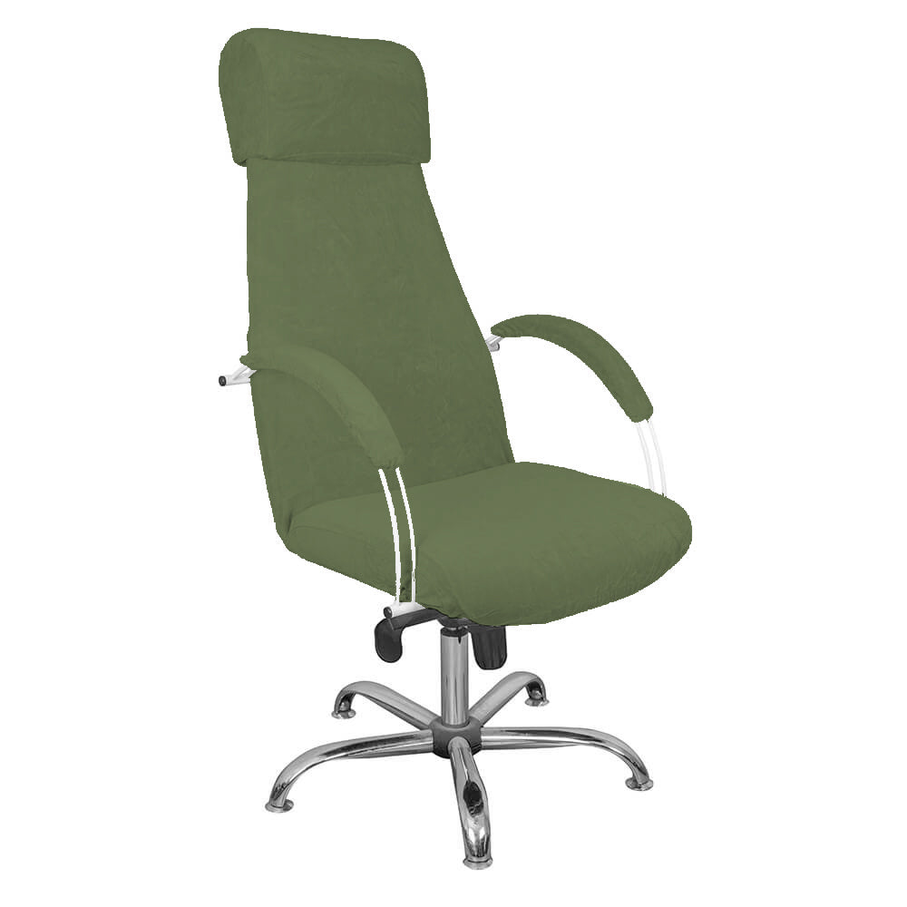 Terry Make-up and Pedicure Armchair Cover - Bottle Green