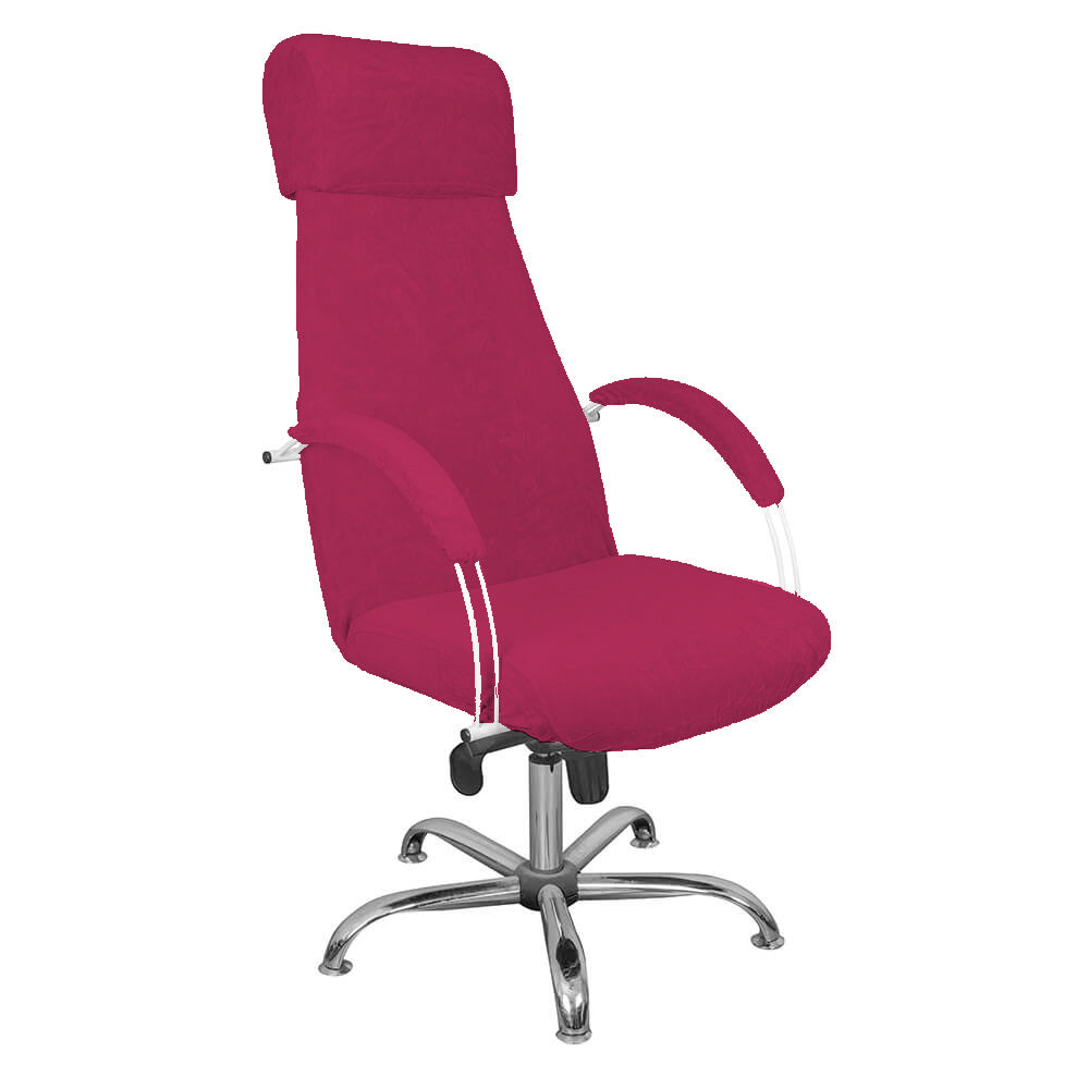 Terry Make-up and Pedicure Armchair Cover - Fuchsia