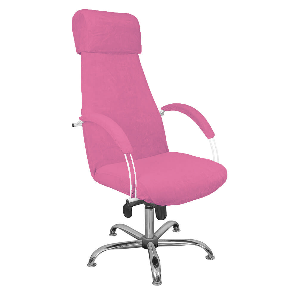 Terry Make-up and Pedicure Armchair Cover - Pink