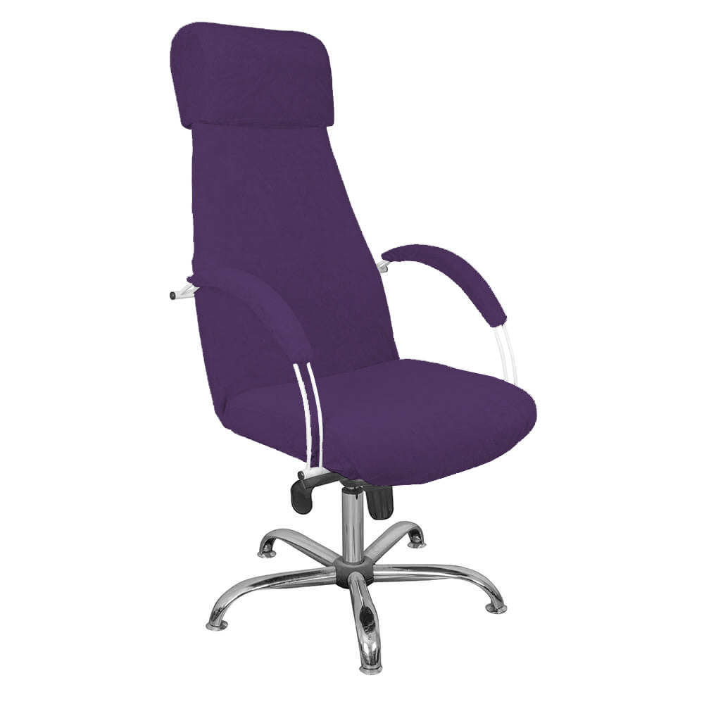 Terry Make-up and Pedicure Armchair Cover - Deep Purple