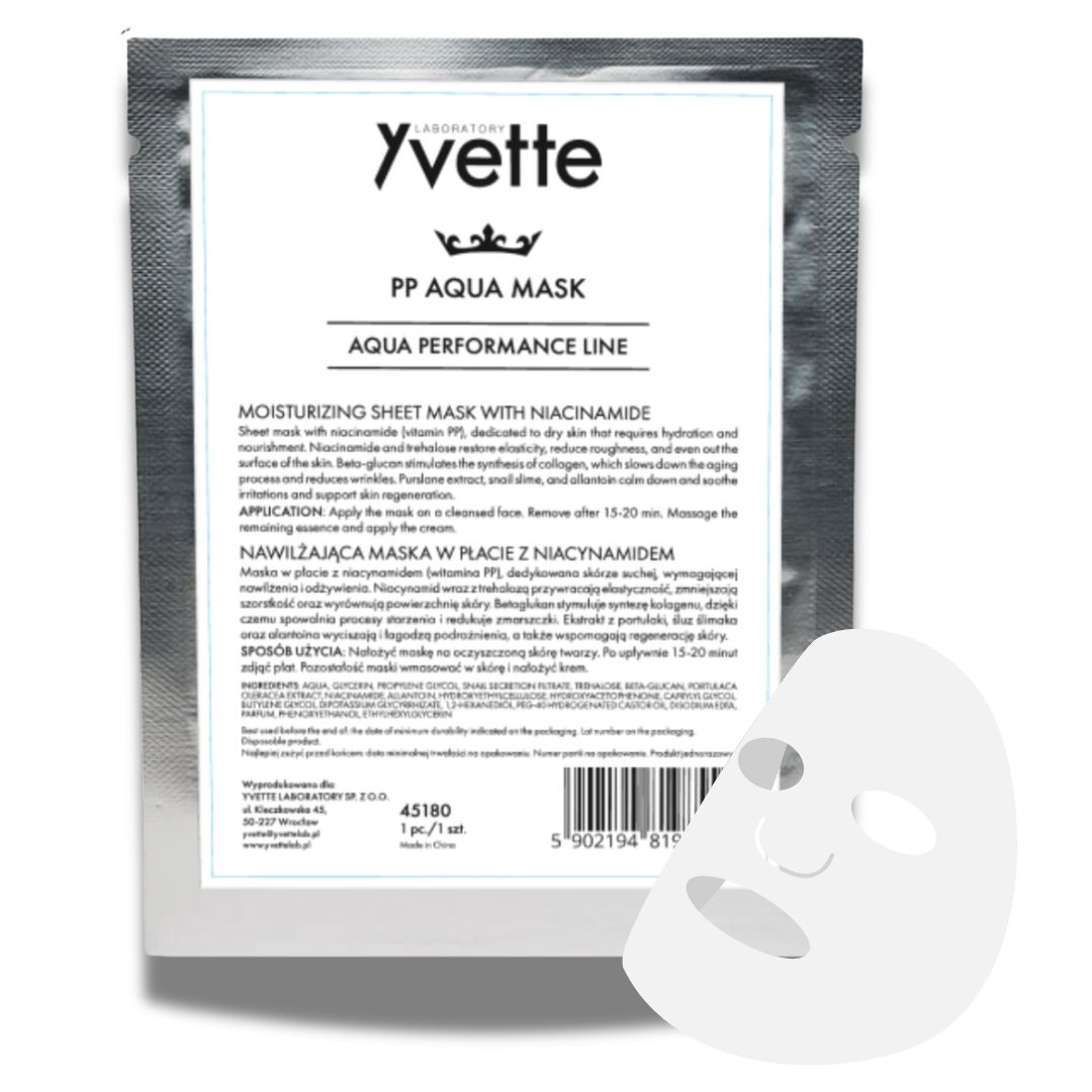 Yvette Aqua Performance PP Aqua Mask for Dry Skin 1pc